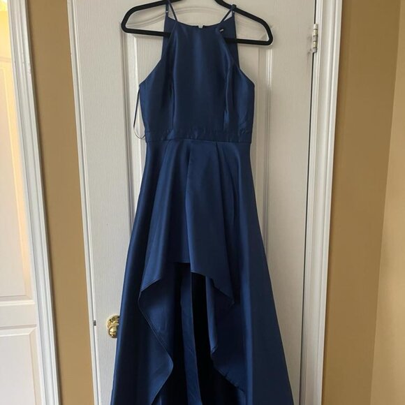 Navy Blue Evening/Prom/Wedding Guest Dress Size Small - Picture 1 of 5